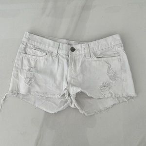 J Brand Cut Off Shorts Style #1046Z311 Vixen White size 26
